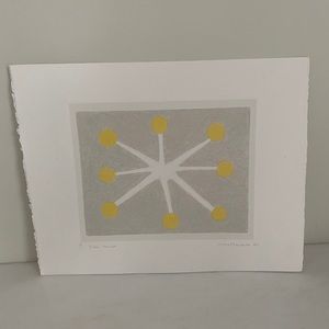 Modern organic silkscreen by Emma Lawrenson